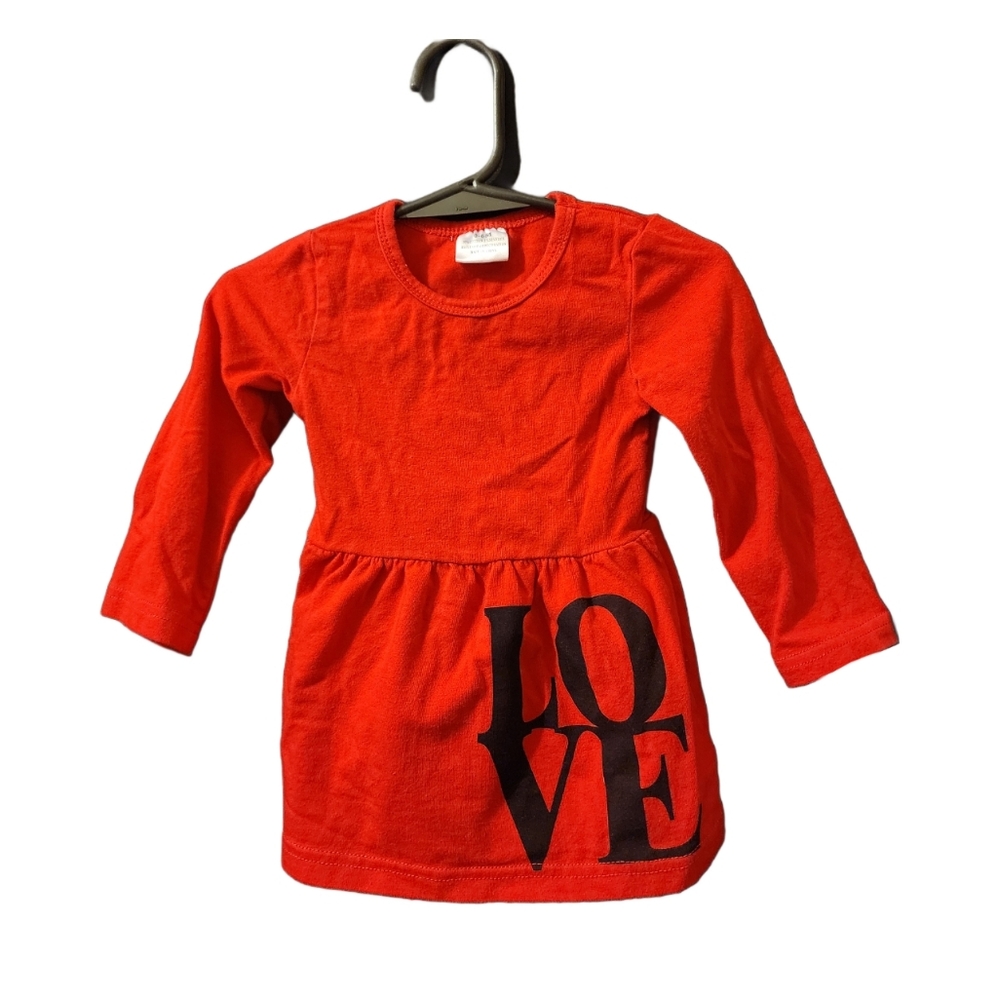Valentine's Day Love Red Long-sleeve shirt 0-6 months